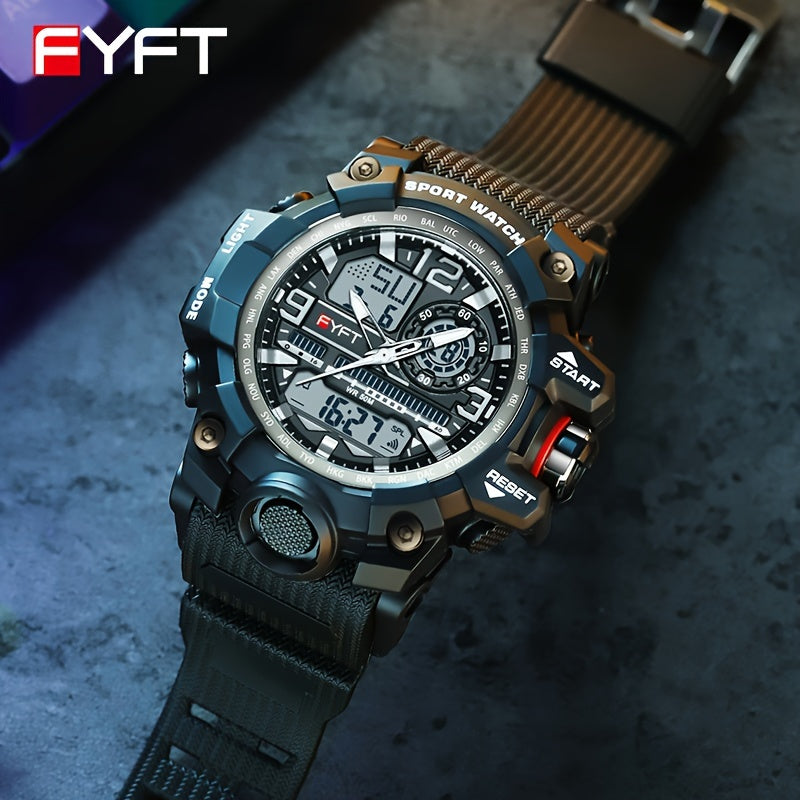 FYFT Large Dial Fashionable Outdoor Anti Drop Nightglow Boy's Watch FS