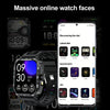 Smartwatch for Men Outdoor Sports - 4.95cm Full Touch Display, Built-in Flashlight & LED Lighting, 100+ Modes, Multi-Language Support, Call & Message Alerts, Compatible for iPhone & for Android FS