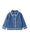 Kid Girl Turn Down Collar Lace Decor Denim Jacket High Quality