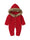 Cable-knit Baby Hooded Jumpsuit
