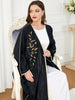 Muslim Women's Middle Eastern Long Sleeved Patchwork Bat Sleeved Dress