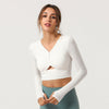 Yoga top V-Neck Sports Fitness Long-sleeved Fashion