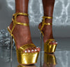 New style nightclub style sandals high-heeled stiletto platform
