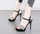 12cm high heels rhinestone sexy catwalk Sandal