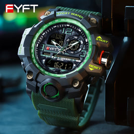 FYFT Large Dial Fashionable Outdoor Anti Drop Nightglow Watch Gift FS
