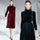 Long dress mid-length velvet New style Plain pleated women dress