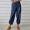 European style Loose High waist Wide leg Pants