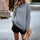 European style Round collar Long sleeve Sweater Blouse