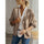 European style Casual Blouse Solid color Cardigans
