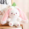 Bunny Stuffed Animal Plush Reversible Strawberry Bunny Plush Doll With Zipper Cute Soft Rabbit Room Decoration Toys For Easter G