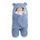 0-6M Solid Color Fleece Sleeping Bag With Ear Style Kid