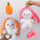 Cute Strawberry Carrot Rabbit Plush Toy Stuffed Creative Into Fruit Transform Baby Cuddly Bunny Doll 25cm for Kid Birthday Gift