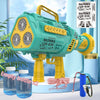 LED Big Holes Rocket Bubble Guns Large Automatic With Shape Fast Machine Gun Launcher Bubbles Blower Soap Outdoor Toys For Kids
