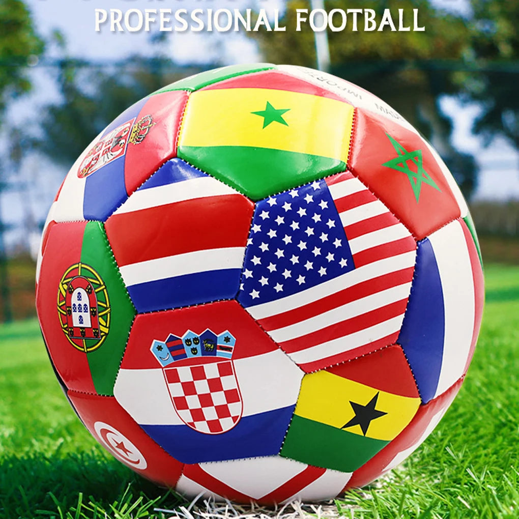 National Flag Colours Soccer Ball Suitable For Different Surfaces And Teamwork Innovative Foot Balls