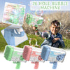 76/80/88 Holes Electric Rocket Bubble Gun With LED Gatling Blowing Soap Water Bow Bubble Machine Outdoor Toys For Children Gifts