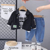 New Autumn Children Clothes Kids Boys Jacket Suit T-Shirt Pants 3Pcs/set Spring Infant Clothing Toddler Sportswear 0-5 Years