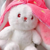 Cute Strawberry Carrot Rabbit Plush Toy Stuffed Creative Into Fruit Transform Baby Cuddly Bunny Doll 25cm for Kid Birthday Gift