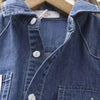 Boys' Denim Shirt Long Sleeve Casual Outerwear Spring Autumn New Style Children's Clothing Thin Cardigan Top for Big Kids
