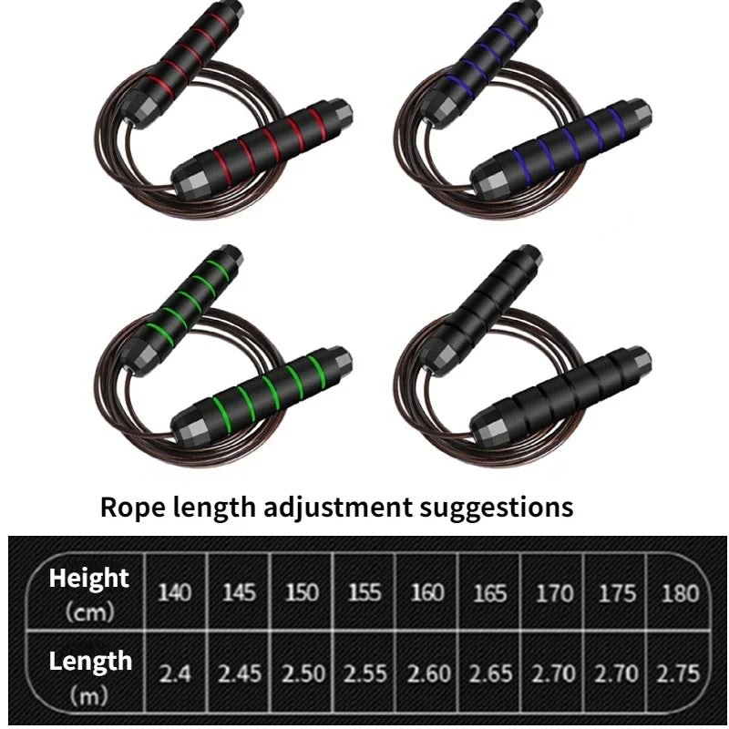Rapid Speed Jump Rope lose weight Steel Skipping Rope Exercise Adjustable Jumping Rope Fitness gym Training Home Sport Equipment