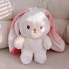 Cute Strawberry Carrot Rabbit Plush Toy Stuffed Creative Into Fruit Transform Baby Cuddly Bunny Doll 25cm for Kid Birthday Gift