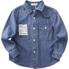 Boys' Denim Shirt Long Sleeve Casual Outerwear Spring Autumn New Style Children's Clothing Thin Cardigan Top for Big Kids