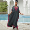 Kaftan Dresses Bathing Suit for Women Swimsuit Coverup Plus Size Beach Caftan Cover Ups for Swimwear Embroidery