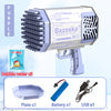 76/80/88 Holes Electric Rocket Bubble Gun With LED Gatling Blowing Soap Water Bow Bubble Machine Outdoor Toys For Children Gifts