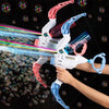 76/80/88 Holes Electric Rocket Bubble Gun With LED Gatling Blowing Soap Water Bow Bubble Machine Outdoor Toys For Children Gifts
