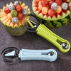 Three-in-one Stainless Steel Multi-purpose Fruit Ball Excavator Spoon Portable Digging Kitchen Tool Summer Party
