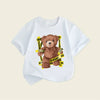 Buy 1 Get 1 Children Kids Baby Fashion Girls Boys Casual Basic Cartoon Bear Print Short Sleeve T-Shirt