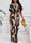Women Fashion Printed Wide-Leg Jumpsuit