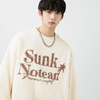 Men'S Fashion Retro Long Sleeve Round Neck Letter Print Loose Sweatshirt