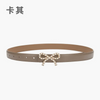 Women'S Fashion Casual Pearl Bowknot Alloy Smooth Buckle Genuine Leather Belt