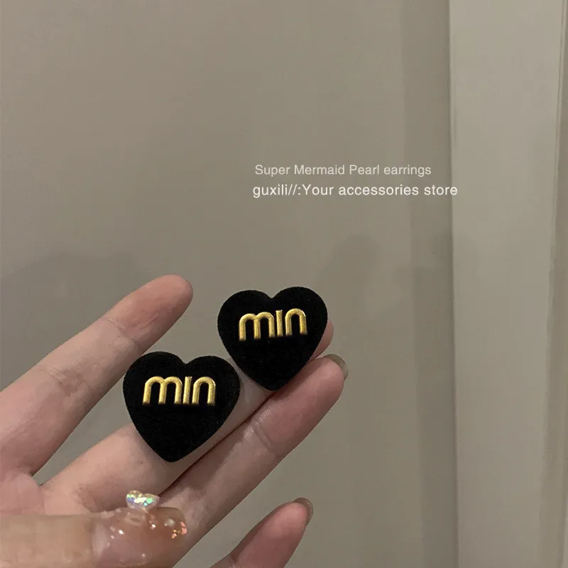 (Buy 1 Get 2) Valentine Day Women Fashion Cosmetic Red Bow Heart Pearl Earrings