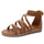 Women Summer Plus Size Bohemian Braided Design Round Open Toe Roman Flat Sandals