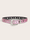 Women Fashion Alloy Rhinestone Pin Buckle Car Side Bead Size Corns Pink Belt