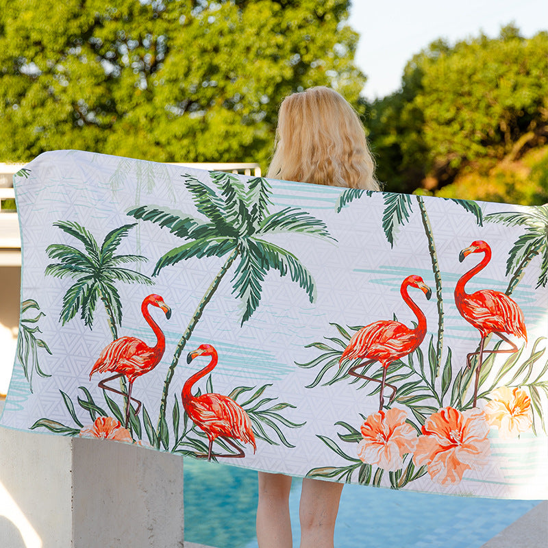 Double-Sided Velvet Summer Breathable Skin-Friendly Quick-Drying Printing Beach Towel-Buy One Get One