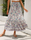 Women Fashion Summer Vacation Floral Print Swing Skirt