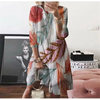 Women Fashion Casual Butterfly Printed Dress