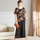 Women Summer Elegant Floral Short Sleeve Blouse And Loose Cropped Pants Office Chic Set
