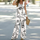 Summer Casual Women Floral Printed Sleeveless Blouse High Waist Pants Two-Piece Set