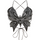 Women'S Fashion Sexy Halter Neck Strap Backless Bow Knot Butterfly Rhinestone Cropped Camis