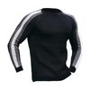 Men Autumn Winter Fashion Casual Simple Color Matching Round Neck Long Sleeve Knitted Shirt