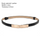 Women Thin Skinny Metal Gold Elastic Buckle Belts
