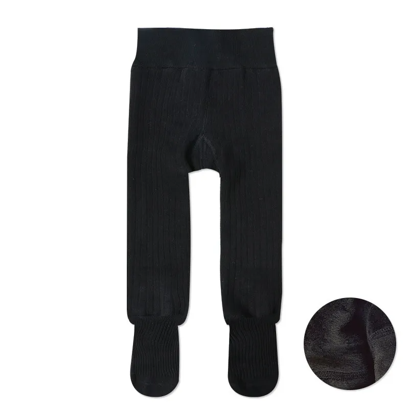 (Buy 1 Get 1) Kids Baby Toddler Girls Autumn Winter Fashion Casual Cute Solid Color Woollining Pantyhose Cotton Leggings Pants
