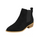 Women Fashion Plus Size Suede Pointed Toe Side Zipper Short Boots