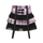 Women Fashion Edgy Color Blocking Plaid Mesh Tiered Skirt