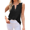 Women'S Casual Solid Color V-Neck Loose Tank Top