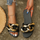 Women Fashion Plus Size Metal Chain Flat Slippers