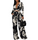 Fashion Casual Floral Printed Sexy V-Neck Long-Sleeved Blouse Wide-Leg Pants Two-Piece Set